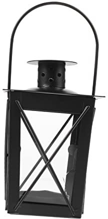 Portavelas Vintage Marroquí De Hierro Forjado con Cristal, Linterna Decorativa para Mesa, Bodas, Fiestas, Navidad Y Hogar, Farol Colgante con Asa