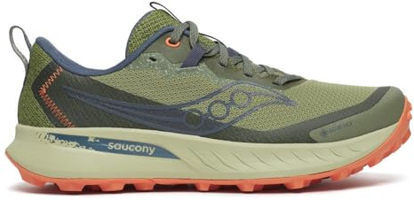 Saucony Women's Peregrine 15 Gore-Tex Waterproof Sneaker, Hemlock/Dusk, 11
