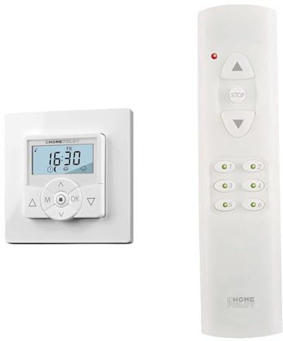 HOMEPILOT Zeitschaltuhr premium smart & Fernbedienung smart 6 Gruppen, zur Fernsteuerung der Smart Home Produkte Rademacher via DuoFern Funk, z.B. Licht, Rolladen, Heizung, bis zu 48 Geräte