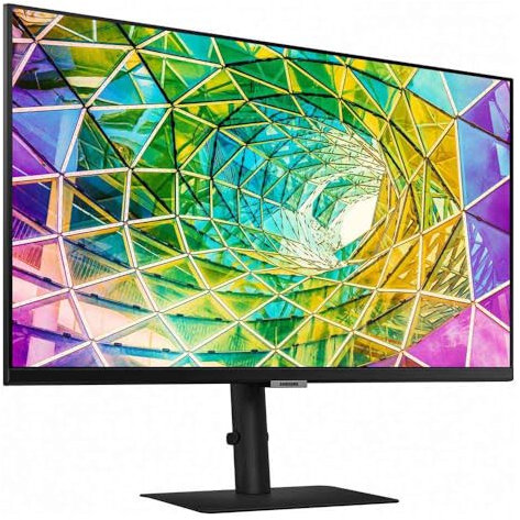 Samsung Écran PC Professionnel 27'' Série S80A Noir, Dalle IPS, UHD (3840 x 2160), HDMI, Display Port, Hub USB, Pied Has et Fonction Pivot (Reconditionné)