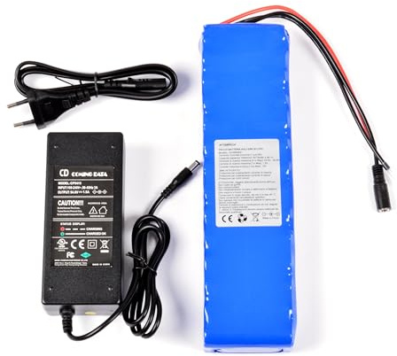 AFTERTECH Pack batterie batterie 48 V 6,4 Ah rechargeable au lithium 267 x 70 x 38 mm 6 400 mAh 48 volts 14s2p G3D3