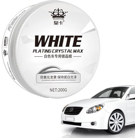 Auto Polierpaste Weiß | Palme Polierpaste für Auto - Auto zum Entfernen von Kratzern für SUV/Auto/Weiß, Metall-Logo, Nabe, Glas, Glas, Scheinwerfer