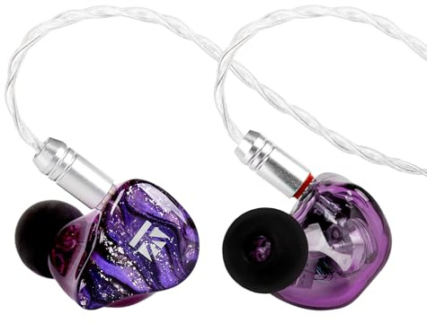 KBEAR Cepheus In Ear Monitor 16-unit Dynamic cuffie in ear IEM HiFi Dual Magnetic Circuit Auricolari con filo Potenti bassi Cavo IEM a 4 conduttori in lega di rame placcato argento