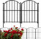 Valla Jardín Metal Decorativa 32x43 cm – Lote 10 Paneles Plegables para Parterre, Patio y Barrera Mascotas