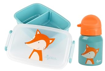 Sigikid Kindergarten-Set Fuchs Trinkflasche 250 ml & Brotdose Kinder