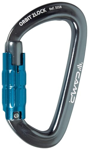 C.A.M.P. - Moschettone - ORBIT 2LOCK - Canna di fucile/Blu