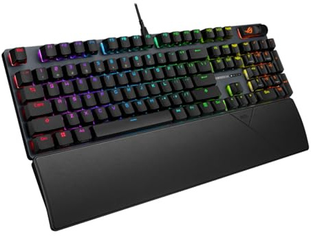ASUS ROG Strix Scope II X・(90MP03XF-BKWA00)・Volle Größe (100%)・Kabelgebunden・USB・Mechanischer Switch・RGB-LED・Sch