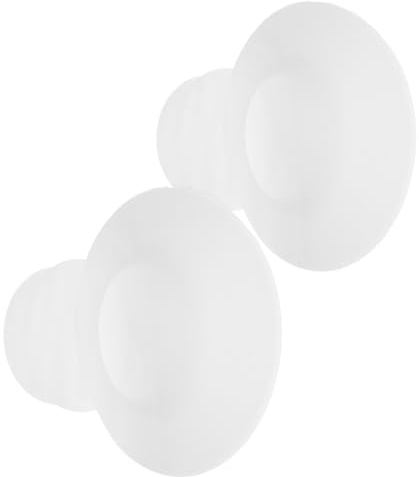 Kisangel 2 pièces Adaptateurs de Bride pour Tire-lait Portables Inserts Silicone Transparent à Ajustables et Lavables Accessoires Manuels pour Allaitement