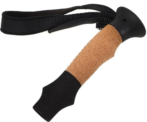 HOODANCOS Poignée de Bâton de Randonnée en Liège avec Dragonne Antidérapante Compatible 16 Tubes Accessoire Léger et Ergonomique pour Trekking Ski et Marche en Extérieur