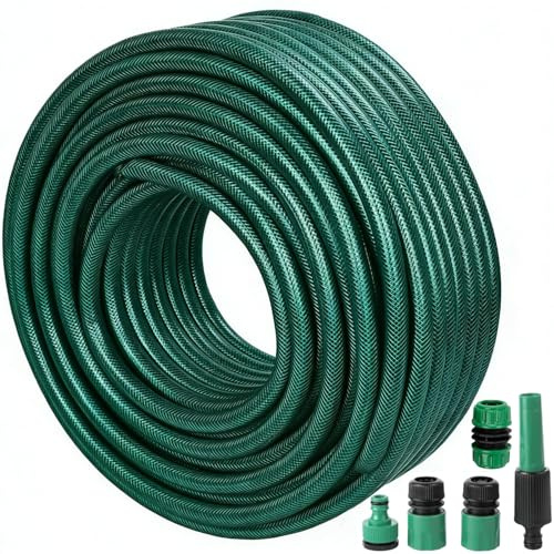 Gartenschlauch 20m, wasserschlauch flexibel für Zuhause, Garten, Autos, verschleiß- und reißfest, Auslaufsicher, Einfach zu lagern gartenschlauch 1/2, 3/4 zoll, Sprühschlauch