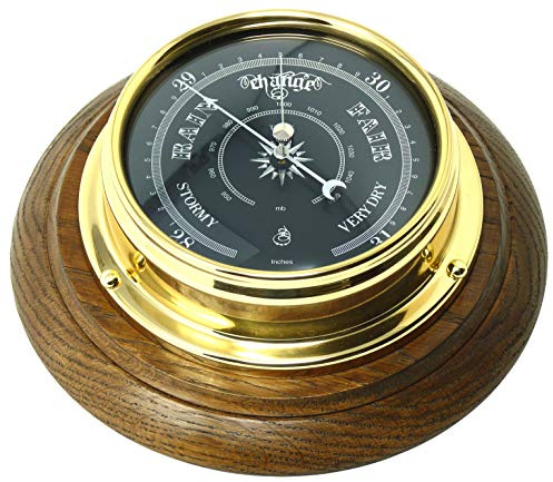 Tabic Prestige Barometer aus massivem Messing, handgefertigt in England