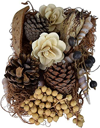 CHICCIE Dekostreu Mix Trockenpflanzen Natur 24cm - Herbstdekoration Herbst Deko