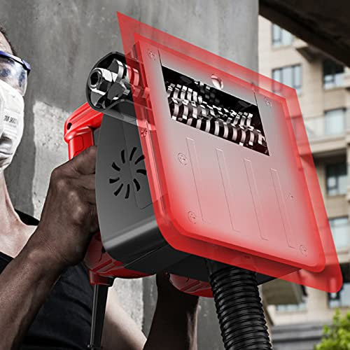 KinHall Ponceuse murale et béton - Fraise à rouleau - Fraise de rénovation - 1200 W - 160 mm - 3000 tr/min - Pour béton, granite, plâtre, peinture - Inclut rabot mural électrique et sac de transport