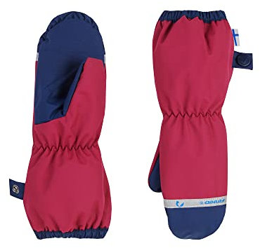 Finkid Pakkanen Blau - Wasserdichter Warmer Kinder Fäustling, Größe S - Farbe Navy - Red