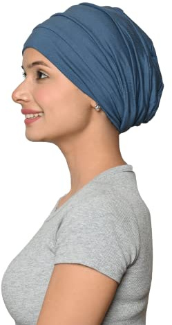 SAKUCHI Damen Chemo Bambus Slouchy Snood Beanie Turban Kopfbedeckung Hut für Krebspatienten Haarausfall