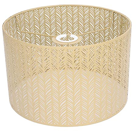 FTVOGUE Lampenschirm aus Eisen, Lampenschirm E27 E14 Clip-Lampenschirmabdeckung für Kronleuchter, Stehleuchte und Tischlampe (Gold)