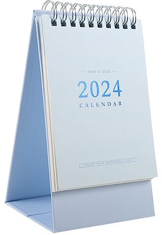 OHPHCALL Dekorativer Tischkalender Stehender Tischkalender Mit Notizfeldern Für Büro Und Zuhause Kompakte Praktisches Kalendarium Für Schreibtisch