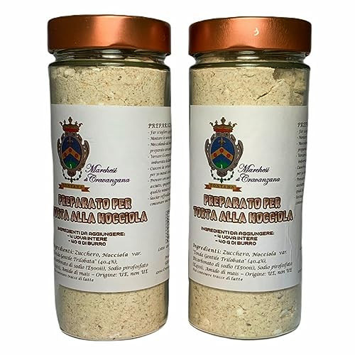 2 pack preparato per torta alla nocciola marchesi di cravanzana 2x400g