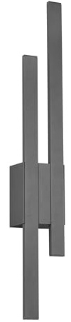 Trio Leuchten LED Außen Wandleuchte Tawa 221460242, Aluminium Druckguss Anthrazit, inkl. 2x 9 Watt LED |