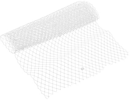 Operitacx 2 Rollen Mesh-Gewebe weißer Schleier Glitzerband Tüllstoff Organzaband Gaze geschenkband Robustes Stoffmaterial hochwertiges Stoffmaterial charmant Rock Schleife der Stoff Spule