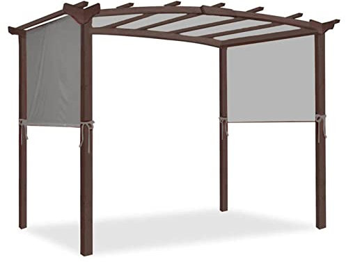 Wasserdichtes Universal-Pergola-Ersatzdach, grau, Größe 5,2 x 2 m
