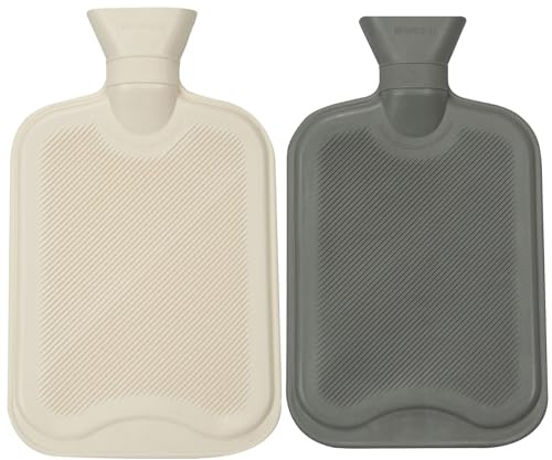 A2Z Varmvatten Flaskor Jul Nyhet Mjukt Fleece Överdrag 2 Liter - Hot Bottle HB1160 2 Pack