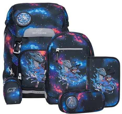 Beckmann Classic Schoolbag Set 6-teilig 22L Ninja Elements