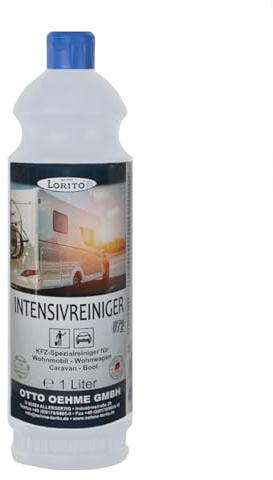 Lorito Intensivreiniger fürLKW-Planen Wohnmobil & Wohnwagen 1L | Caravan Reiniger, KFZ-Reiniger für Fahrzeug-Oberflächen, entfernt auch hartnäckigen Schmutz