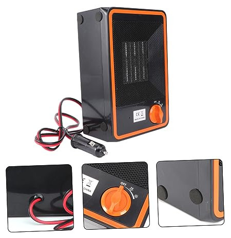 Amosfun Chauffage Pour Voiture Électrique Radiateur Portable Chauffage De Véhicule Sans Flamme Nue Faible Consommation Et Bruit Protection Automatique