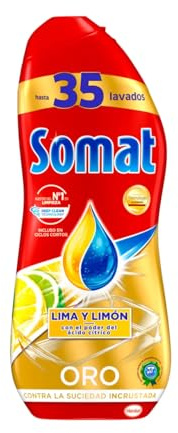 Geschirrspülmittel Maschinen-Gel Limette-Zitrone 35 Anwendungen 630 ml. 4er-Pack