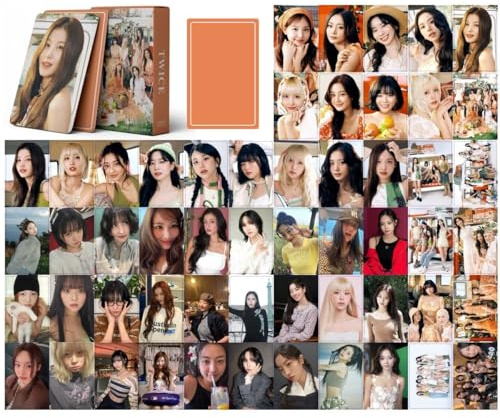 Twice TWICE5 Photocards Collection - Tarjetas postales con texto en inglés TWICE5, álbum de canciones y fotos Momo NAYEON Tzuyu