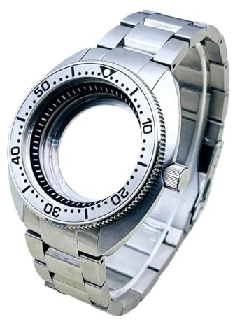 MCNVNEFSAW SKX6105 22 mm armband, for for NH34, NH35, NH36, 7S26 urverk, Crown At 3.0, klocka med klockfodral(01,Sapphire Glass Case)