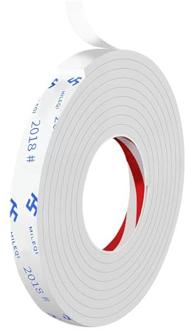 Cinta Bordes Adhesiva 18 mm x 5 m para Estanterías, Muebles y Paneles