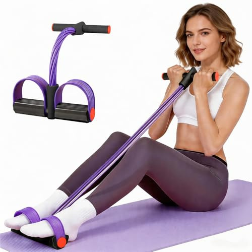Kezidhp Elastique Musculation 6 Tubes avec Pédales et Poignées
