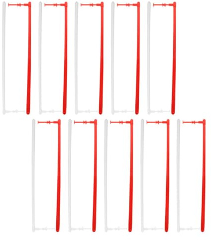MAGICLULU Accesorios para Molinos de Viento de Pvc, Palitos de Molinete, 20 Piezas, Blanco y Rojo, Instalación y Retirada Fáciles, para Proyectos DIY de Molino de Viento y Manualidades