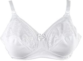 Lepel Delia Classic Reggiseno Donna Senza Ferretto – Coppa Morbida, Sostegno Naturale, Intimo Elegante e Traspirante – Comfort Quotidiano (Bianco, 7)