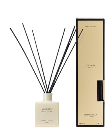 CERERÍA MOLLA 1899 | Mikado Premium Verbena di Sicilia | Raumduft | Stäbchen-Diffusor | Duft für Zuhause | 100 ml