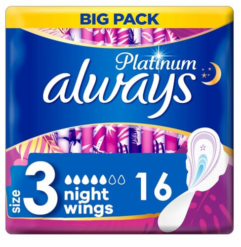 Always Platinum Night (storlek 3) Dambinda Vingar