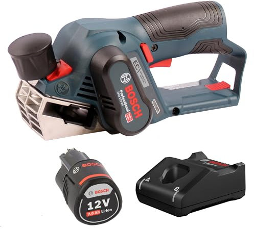 Bosch Akku-Hobel GHO 12V-20 1x 2,0 Ah Akku im Set + Lader ohne L-Boxx