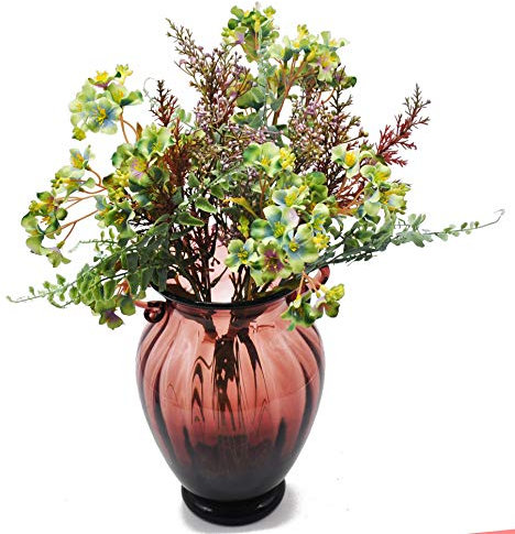 cn-Knight Künstliche Blumen,3 Bündel 42cm Coreopsis Blumenarrangements mit dekorativen Zweigen für Hochzeit, Brautstrauß, Heimdekoration, Einweihungsgeschenk, Tafelaufsatz Empfang,Grün