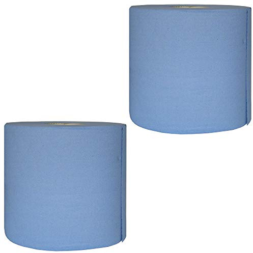 Putzpapierrolle 22 x 38cm, Blau, 2 Stück | ca. 110m/Rolle, 2-lagig, R125