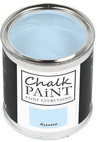 CHALK PAINT Everything Azzurro 750 ml - SENZA CARTEGGIARE Colora Facilmente Tutti i Materiali