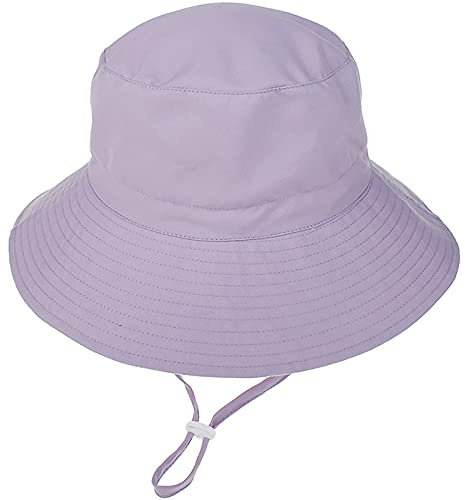 Malaxlx Unisex Baby Sonnenhut Kleinkind Kinder Fischerhut Sommerhut Breiter Krempe Strandhut für Mädchen Jungen
