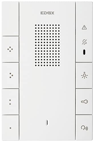 Vimar 40547 Citofono vivavoce Voxie a 2 fili, con 7 pulsanti per le funzioni di risposta, apertura guasto e servizio ausiliario, 4 pulsanti programmabili, installazione sporgente