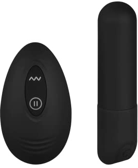 EIS, Vibrator, Minivibrator, 'Bulletvibrator mit Fernbedienung', 10 Programme, wasserdicht (IPX7), schwarz