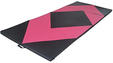 Turnmatte Weichbodenmatte 5cm Dicke PU Falt-Gymnastikmatte, Heimfitness-Yoga-Tumbling-Übungsmatte, Länge 240/300 cm Optional (Size : 240x60x5cm)