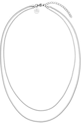 Purelei Two Layers Kette Damen – Halskette Damen aus langlebigem Edelstahl – Wasserfeste Kette mit Anhänger – 40-45 cm Länge verstellbar – Halskette für deinen individuellen Look