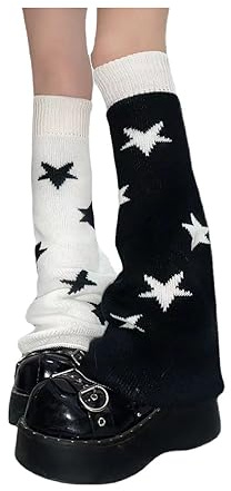 XEPST Scaldamuscoli da Donna in Gothic, Kawaii Legwarmer Inverno Stivali Larghi Calza Ragazza Stile Preppy Scaldamuscoli Donna