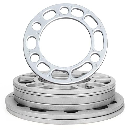 Entretoises de Roue,Élargisseur de Voie 4 pièces entretoise de roue de voiture 6X139.7 5X139.7 universel 6mm en alliage d'aluminium 6 trous ET entretoises de pneu de roue cales joint de roue