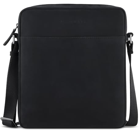 bugatti Luca kleine Schultertasche aus echtem Leder, Cross-Body Umhängetasche